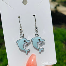 Load image into Gallery viewer, Blue Dolphin Earrings
